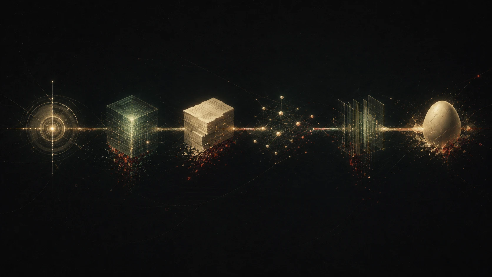 Six connected nodes forming a responsibility chain for training, activation ledgers, playbooks, governance, audit, and daily action